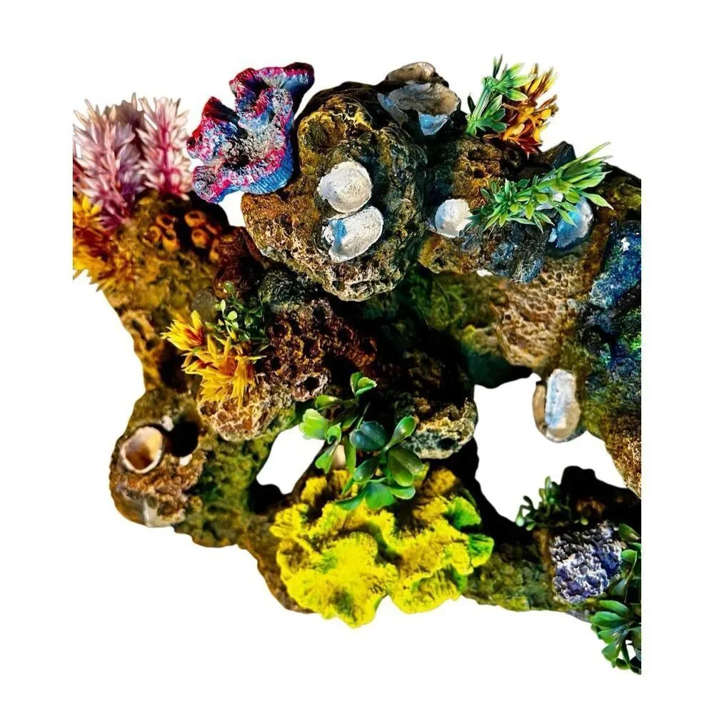 Top Fin Stone & Coral Aquarium Ornament Colorful Fish Tank Decor